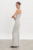 MAGNETIC KNITTED MAXI DRESS GREY