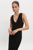 MAGNETIC KNITTED MAXI DRESS BLACK