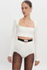 BITE CROP TOP OFF WHITE