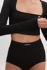 BITE CROP TOP BLACK