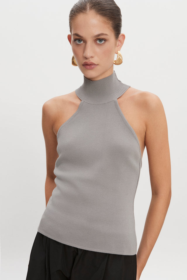 HEAVEN KNITTED TOP GREY