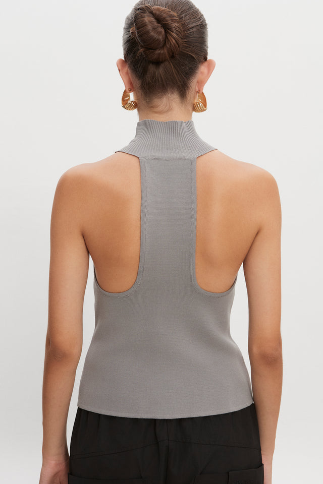 HEAVEN KNITTED TOP GREY