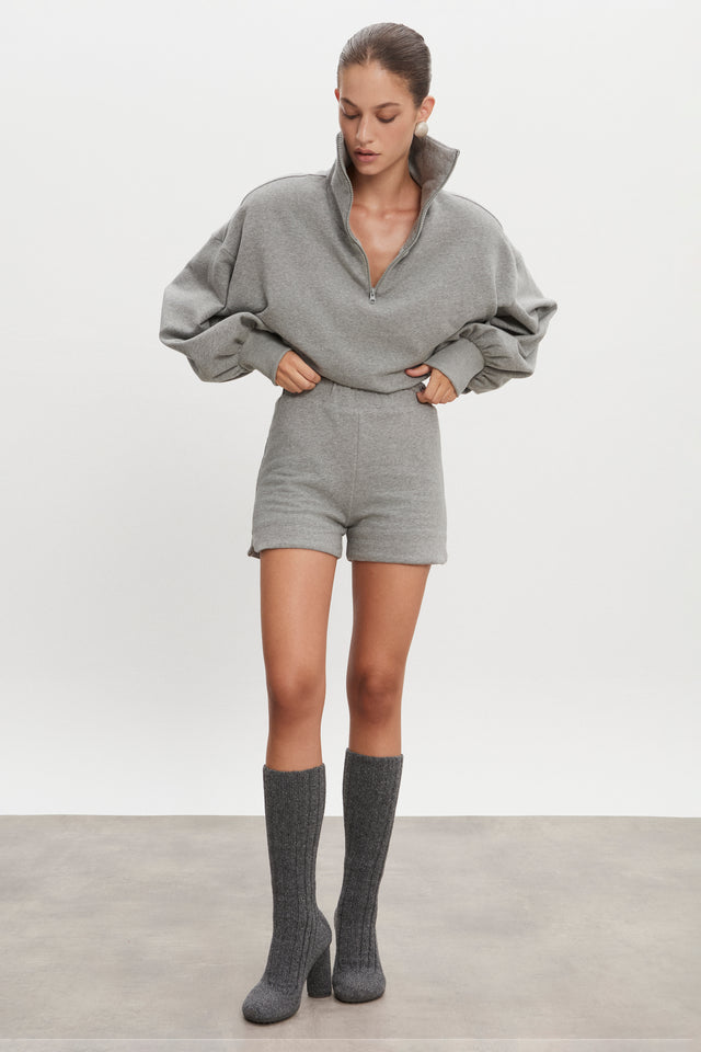 ZEN BLOUSE GREY MELANGE