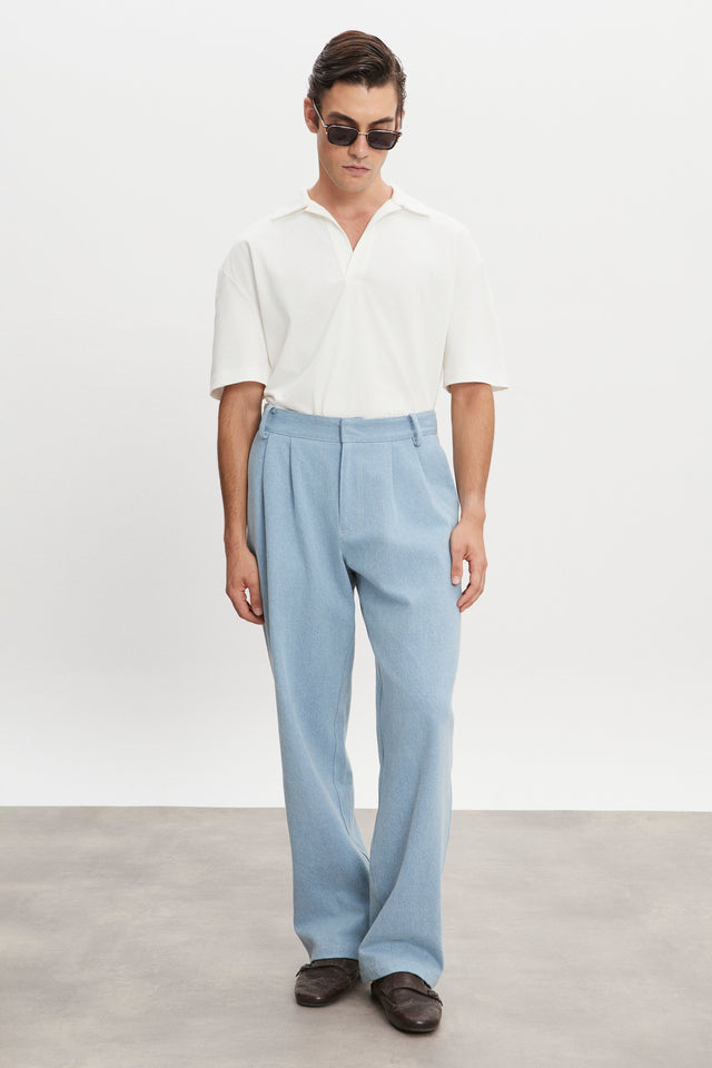 AMERICA DENIM TROUSERS LIGHT BLUE