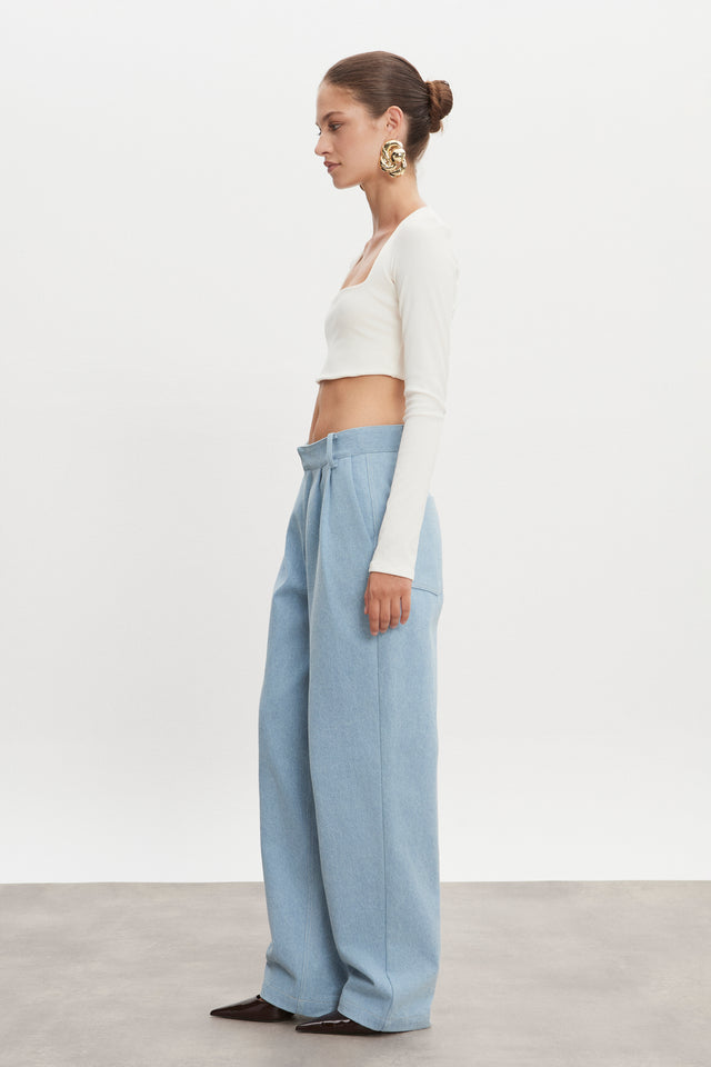 AMERICA DENIM TROUSERS LIGHT BLUE