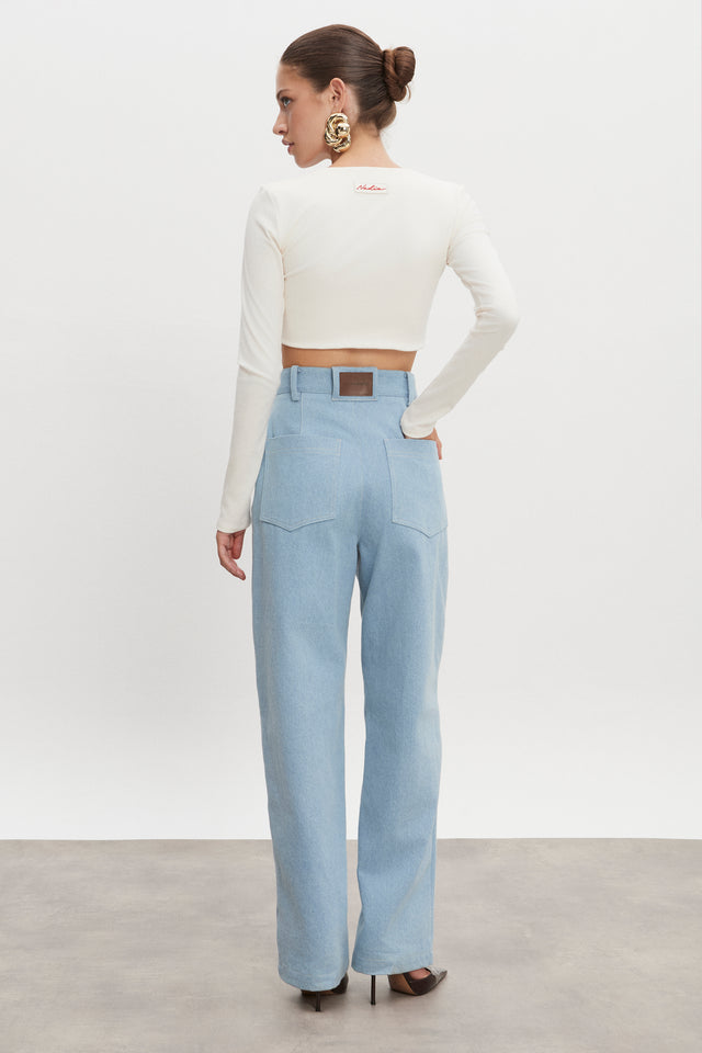 AMERICA DENIM TROUSERS LIGHT BLUE