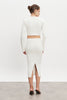HEAVEN KNITTED CARDIGAN TOP OFF WHITE
