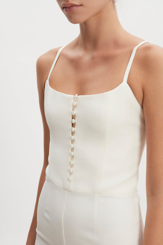 CALIFORNIA CAPRI JUMPSUIT OFF WHITE