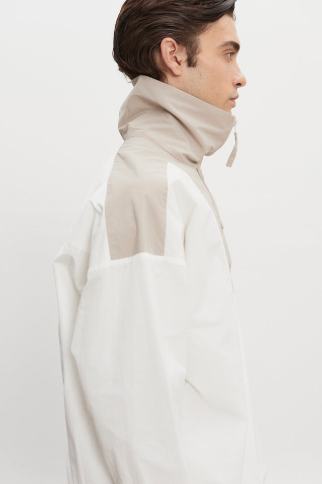 PAOLO WIND ANORAK M/W WHITE-GREIGE