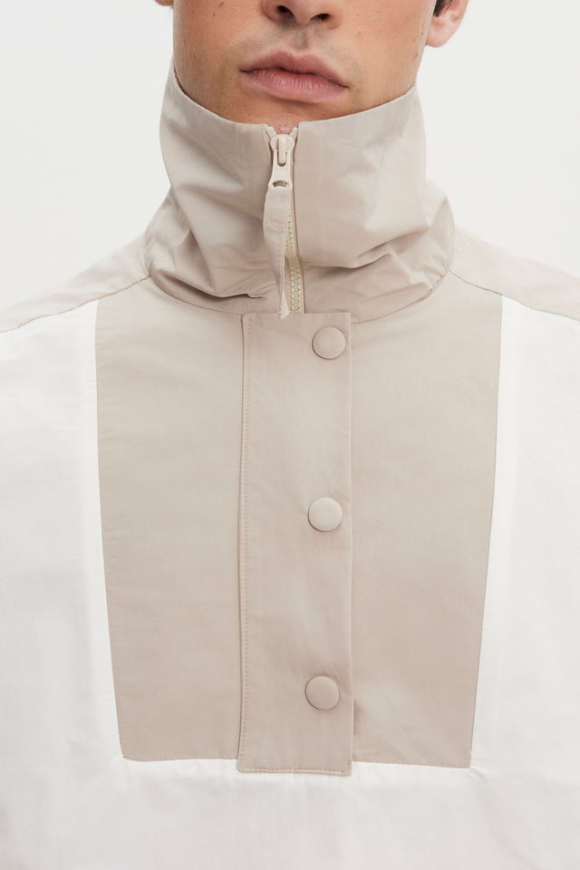PAOLO WIND ANORAK M/W WHITE-GREIGE