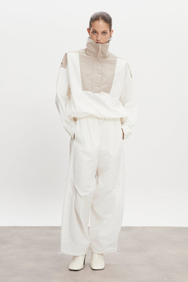 PAOLO WIND ANORAK M/W WHITE-GREIGE