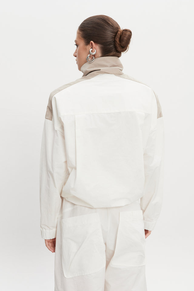 PAOLO WIND ANORAK M/W WHITE-GREIGE