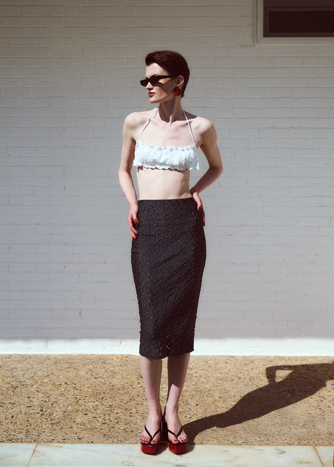 BLACK PEARL SKIRT BLACK