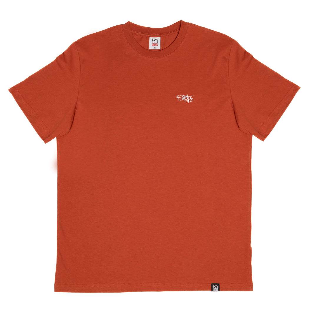 Fire Brick Red “Tag” TEE