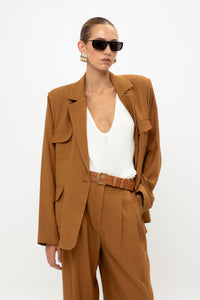 TAN BLAZER