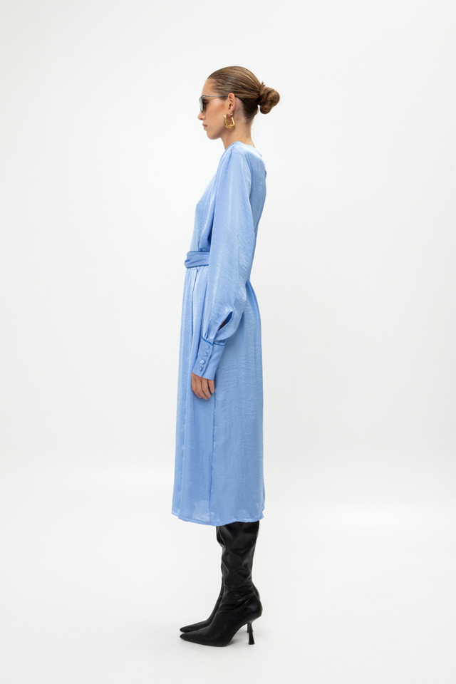 INDIGO MIDI DRESS