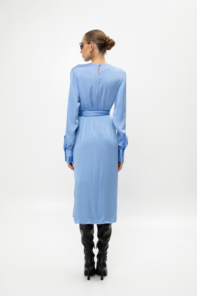 INDIGO MIDI DRESS