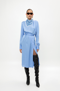 INDIGO MIDI DRESS