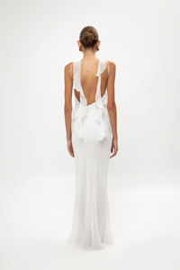 WHITE DRESS WITH STRAPS