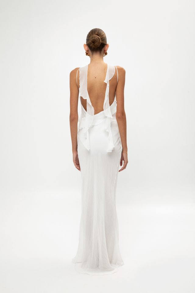 WHITE DRESS WITH STRAPS