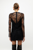 BLACK LACE MINI DRESS