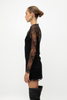 BLACK LACE MINI DRESS