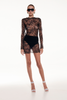 BLACK LACE MINI DRESS