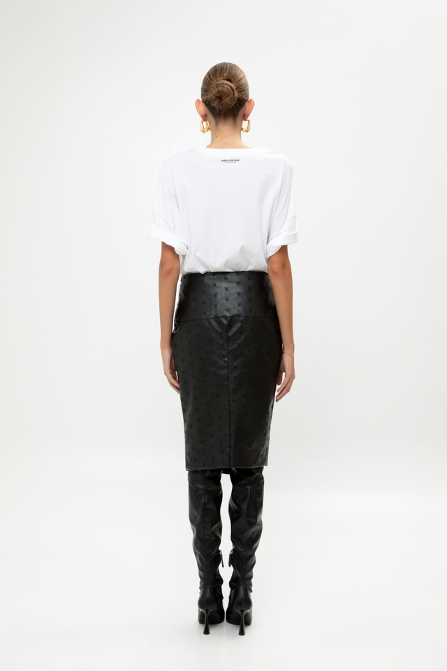 VK FAUX LEATHER SKIRT
