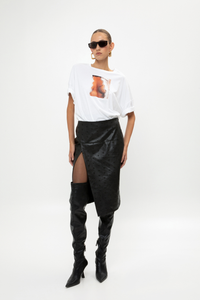 VK FAUX LEATHER SKIRT