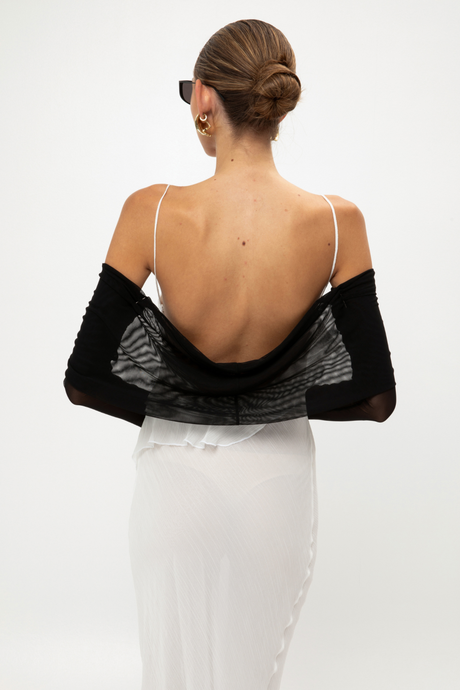 BLACK MESH BOLERO