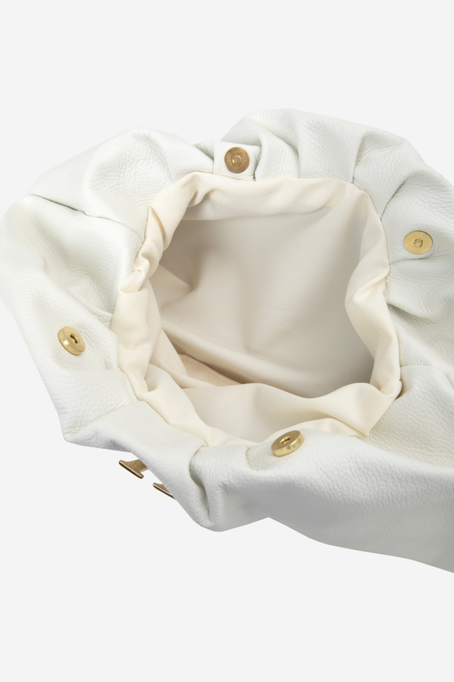 WHITE LEATHER BAG
