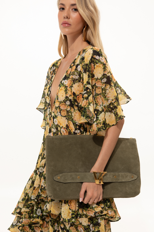 VASSIA’S DRESS IN A YELLOW PRINT