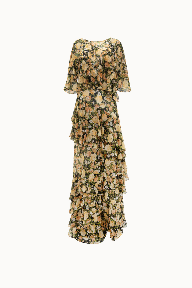 VASSIA’S DRESS IN A YELLOW PRINT