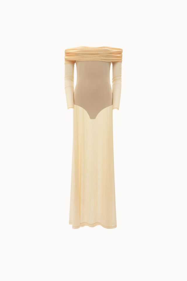 CHAMOMILE YELLOW MESH DRESS