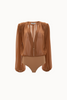 CARAMEL SHEER TOP