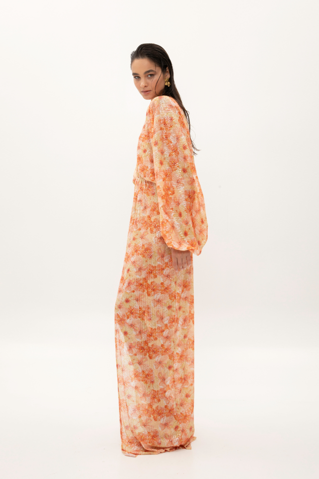 SUNSET BLOSSOM MAXI DRESS