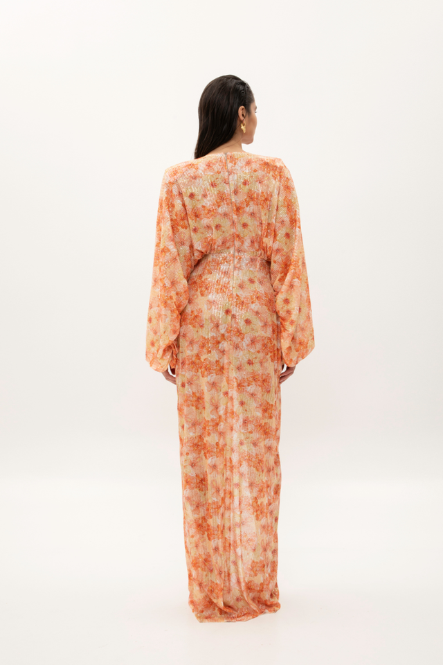 SUNSET BLOSSOM MAXI DRESS
