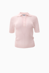PINK POLO KNITTED T-SHIRT