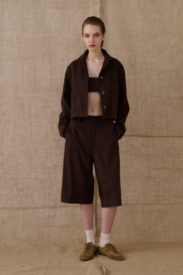 BROWN SUEDE JACKET