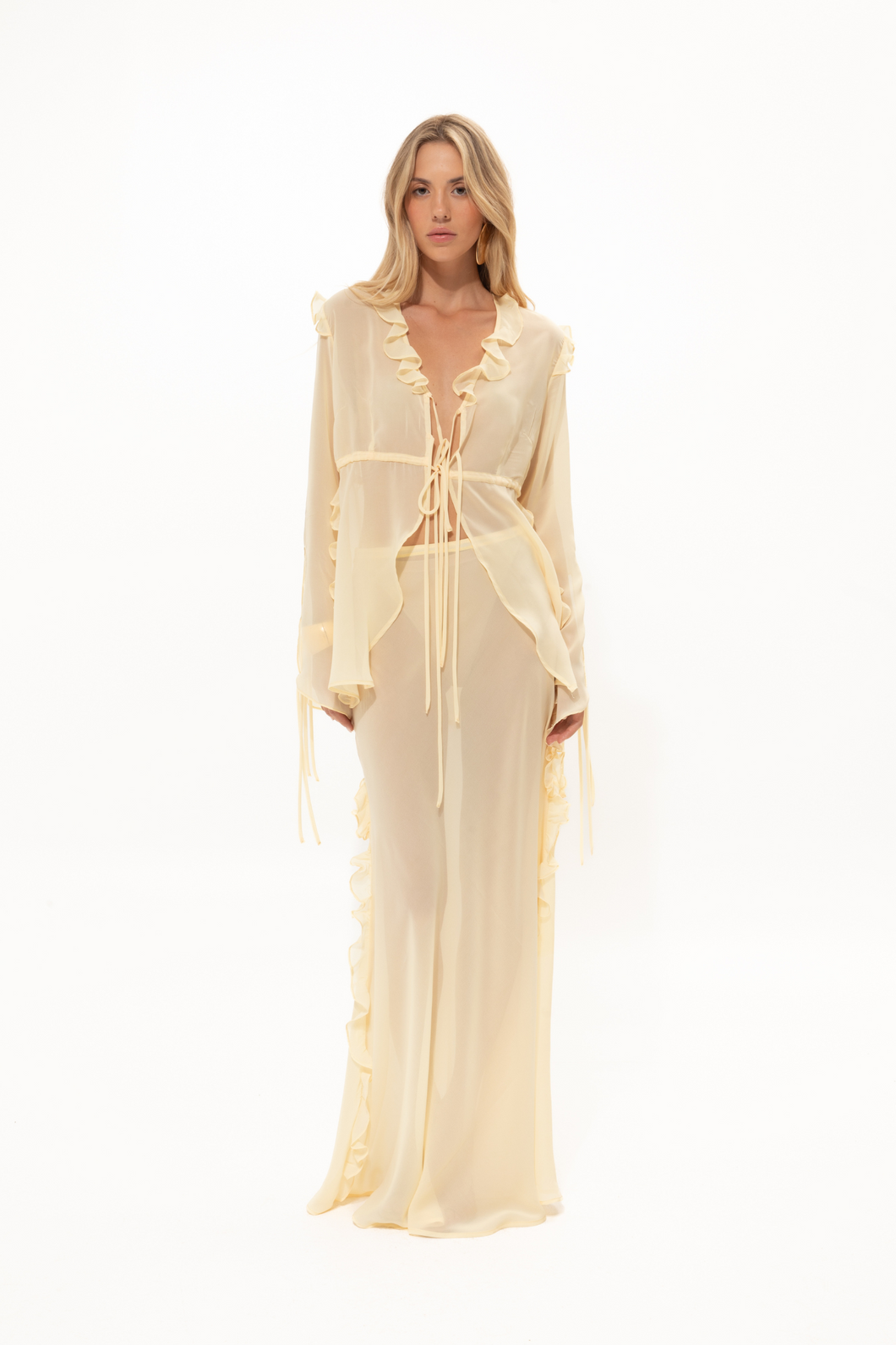 CHAMOMILE YELLOW SHEER SKIRT