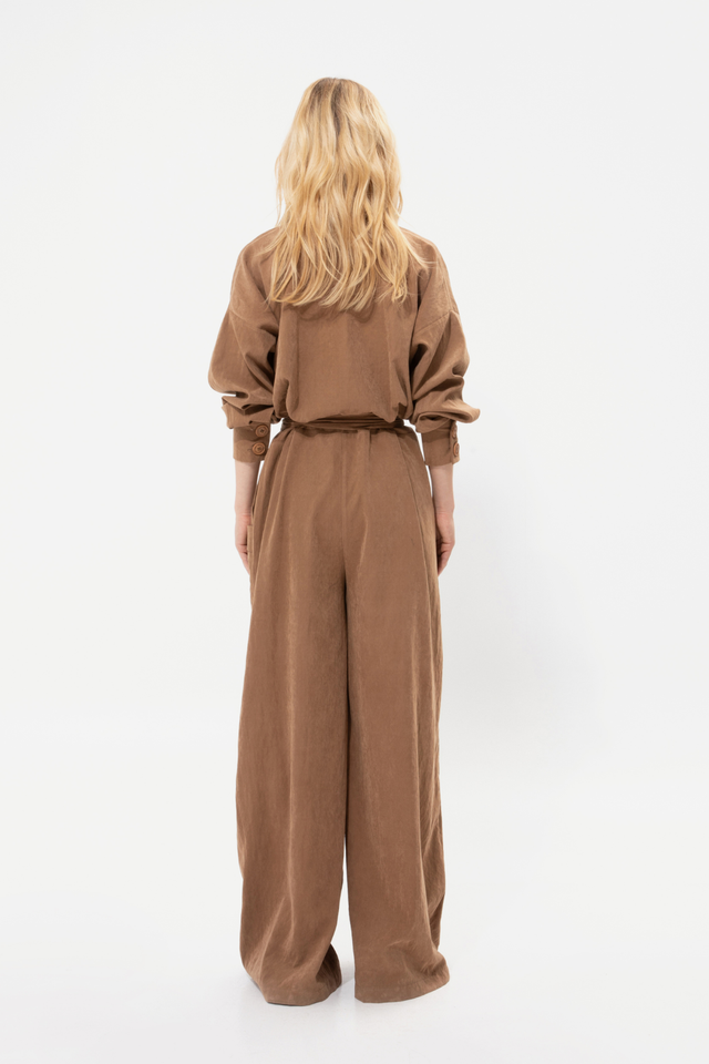 TAN PLAYSUIT