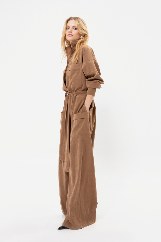 TAN PLAYSUIT