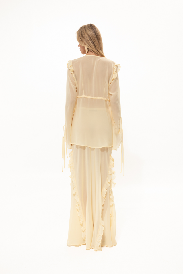 CHAMOMILE YELLOW SHEER SKIRT