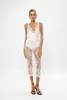 WHITE LACE-TRIMMED TANK TOP