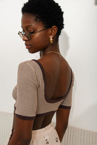 ROOTS CROP TOP |BROWN