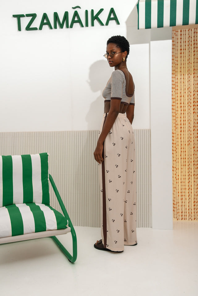 ROOTS CROP TOP |BROWN