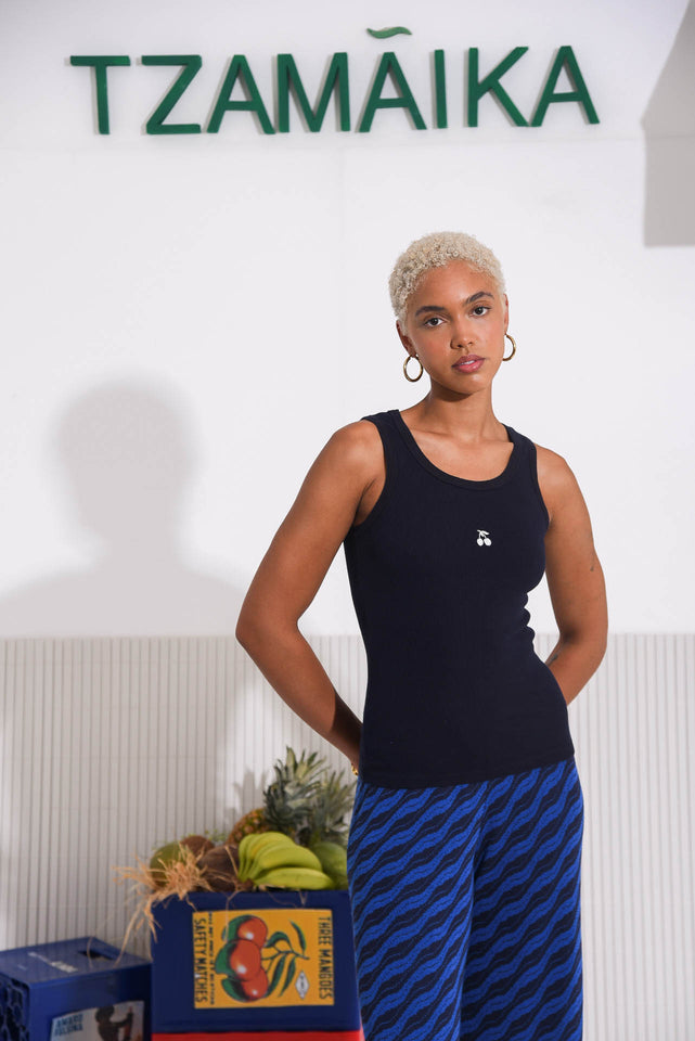 SALTFISH TANK TOP BLUE