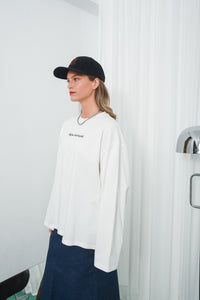 SELF CONTROL LONG SLEEVE T-SHIRT |WHITE - PRE-ORDER ITEM