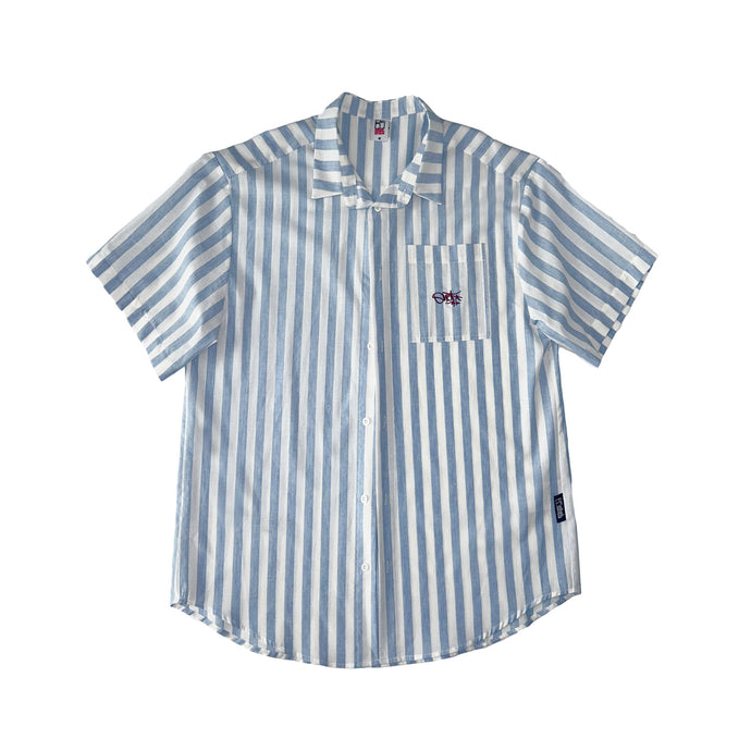 Stripped Blue Ohet Tag Shirt