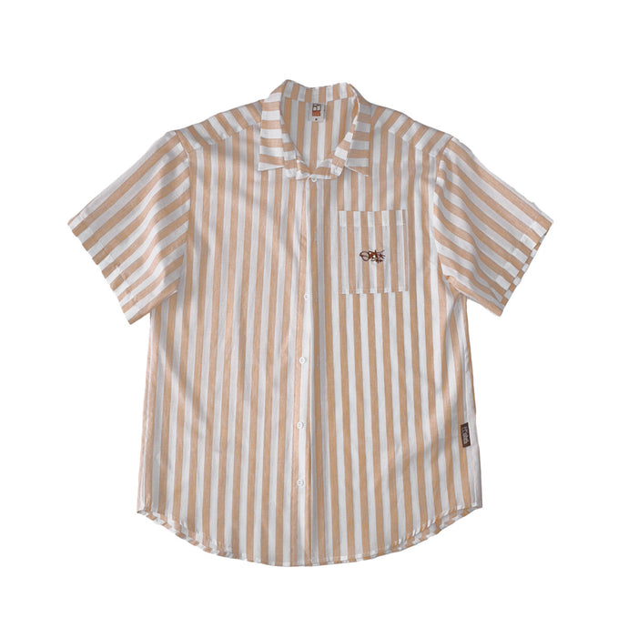 Stripped Orange Ohet Tag Shirt